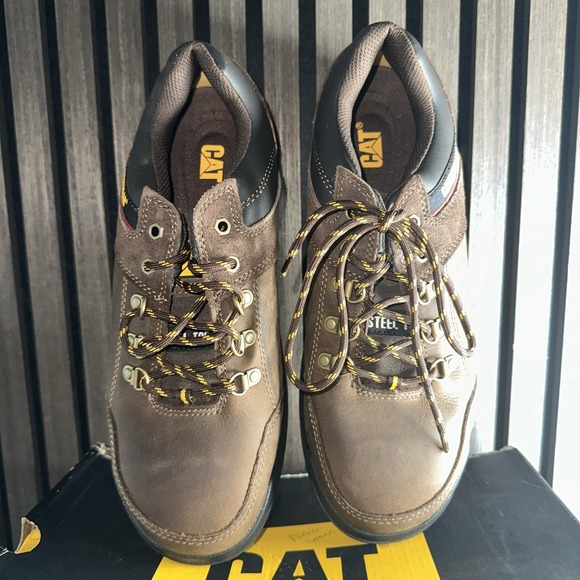 CAT Caterpillar‎ Steel Toe Work Shoes (Brown) P90930 New NIB Size 11 (Wide) main image 4